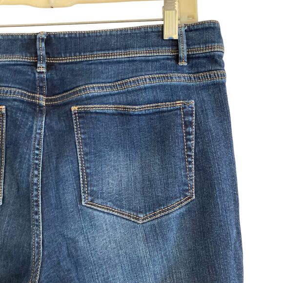 JJill Authentic Fit Slim Ankle Mid Rise Soft Stretch Skinny Indie Jeans Size 10 - Picture 12 of 16